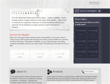 Tablet Screenshot of paperworld.novelty.com.mv